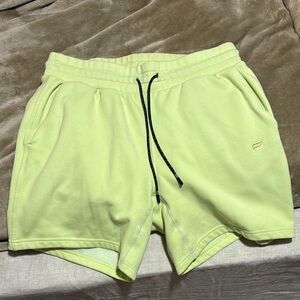 Fabletics Men's Athletic Shorts in Light Yellow
